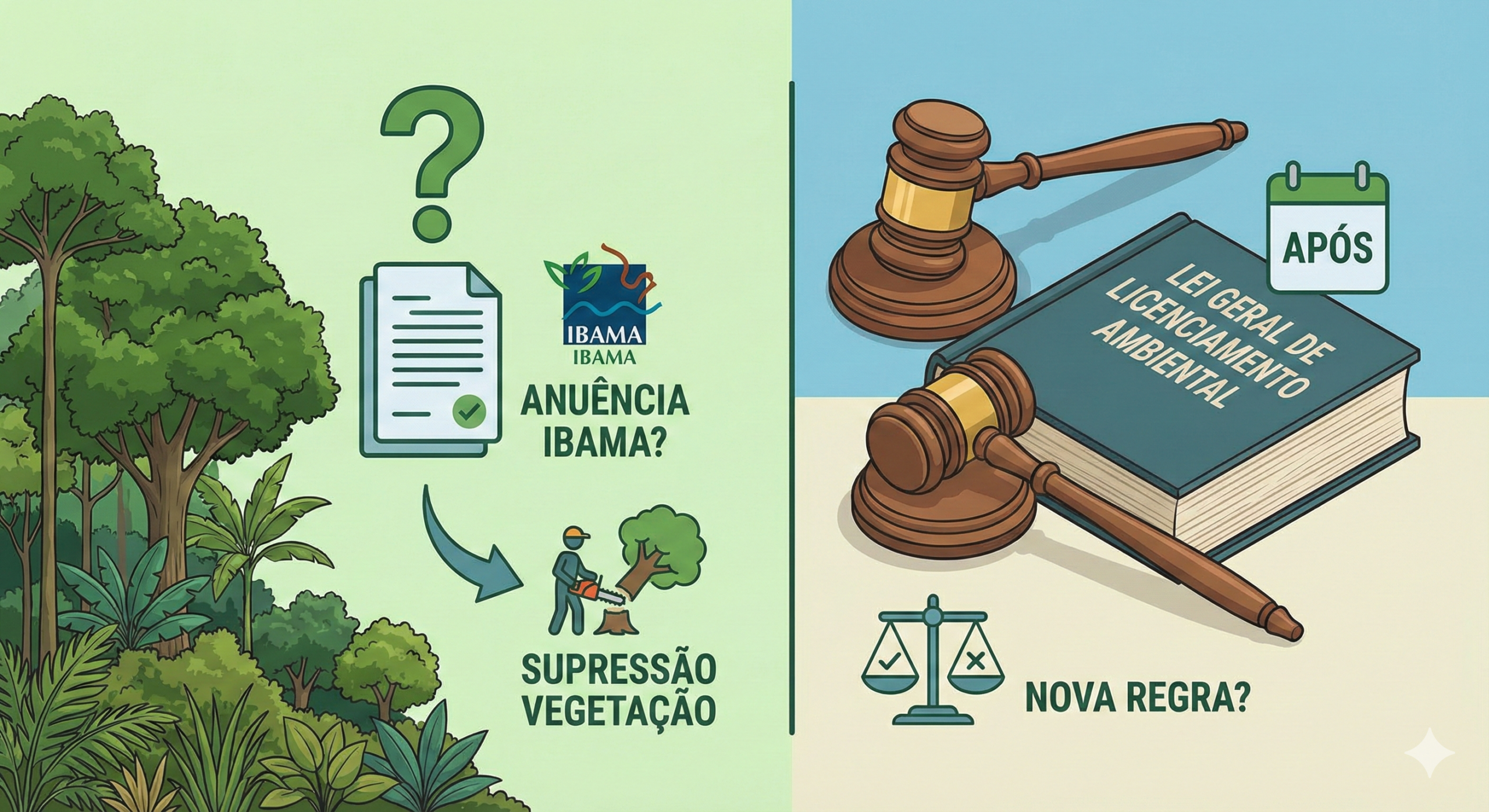 Preciso de Anuência do Ibama para supressão de vegetação de Mata Atlântica após a entrada em vigor da Lei Geral de Licenciamento Ambiental?